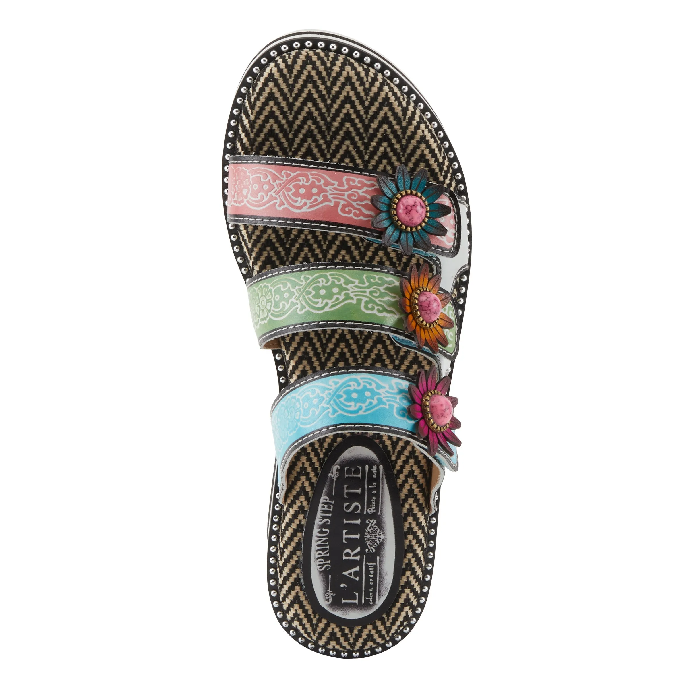 Spring Step Shoes  L'Artiste Maryse Sandals Women’s Leather Slide