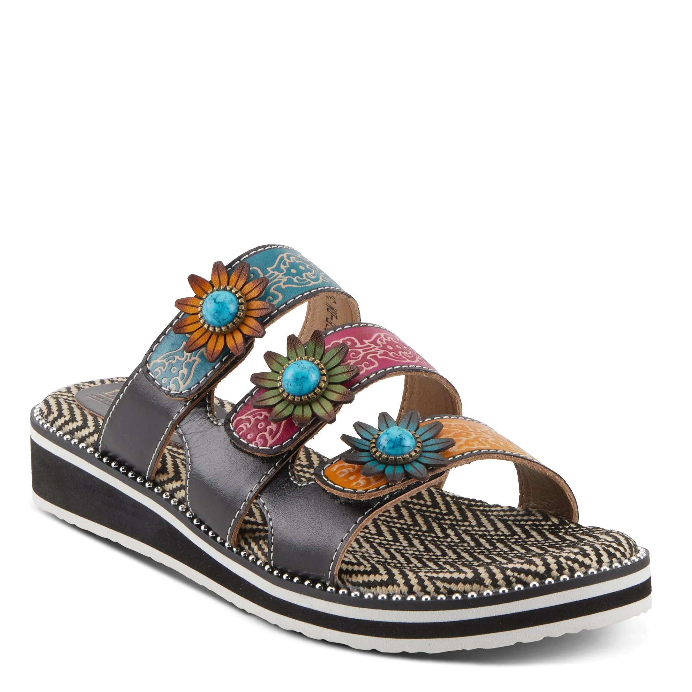 Spring Step Shoes  L'Artiste Maryse Sandals Women’s Leather Slide