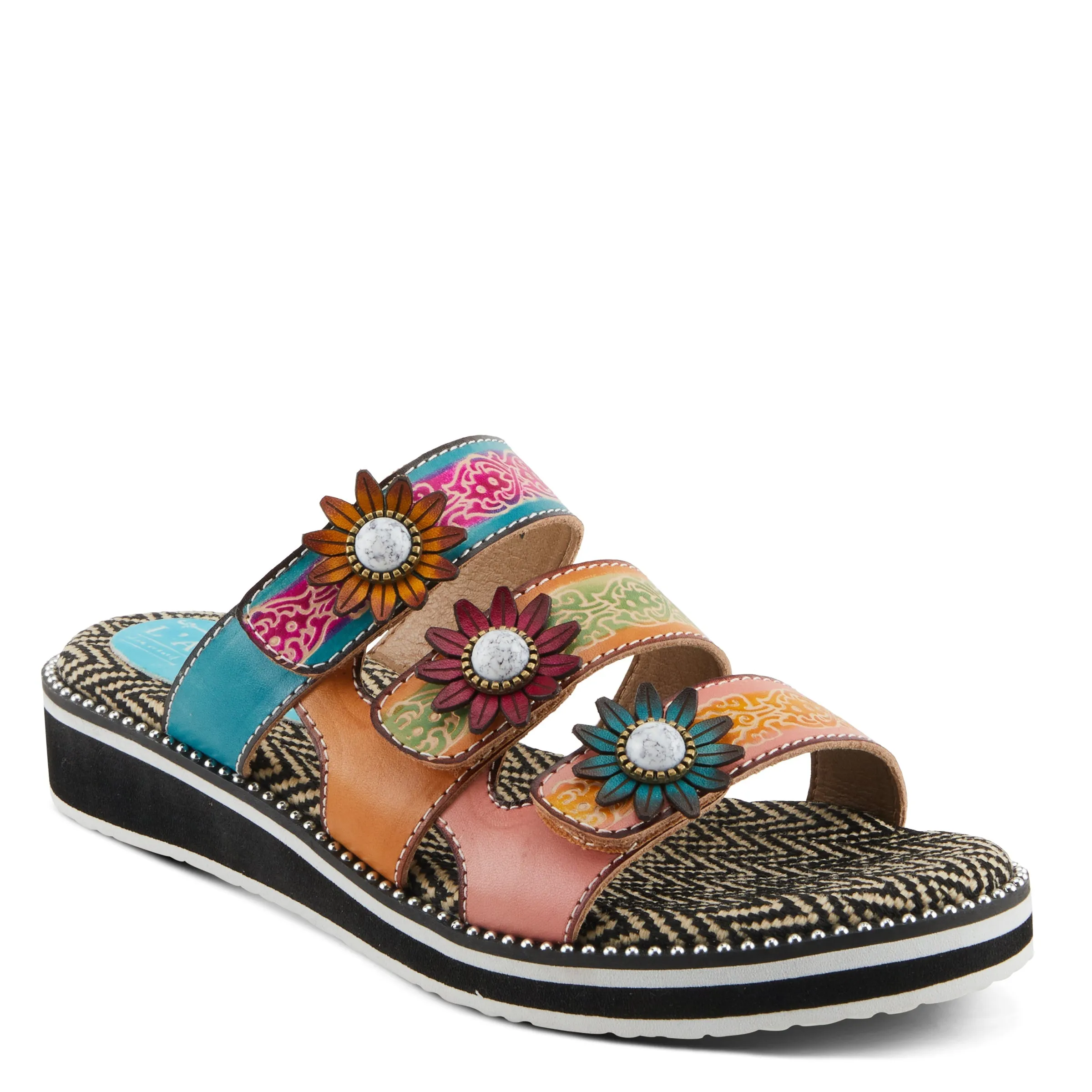 Spring Step Shoes  L'Artiste Maryse Sandals Women’s Leather Slide
