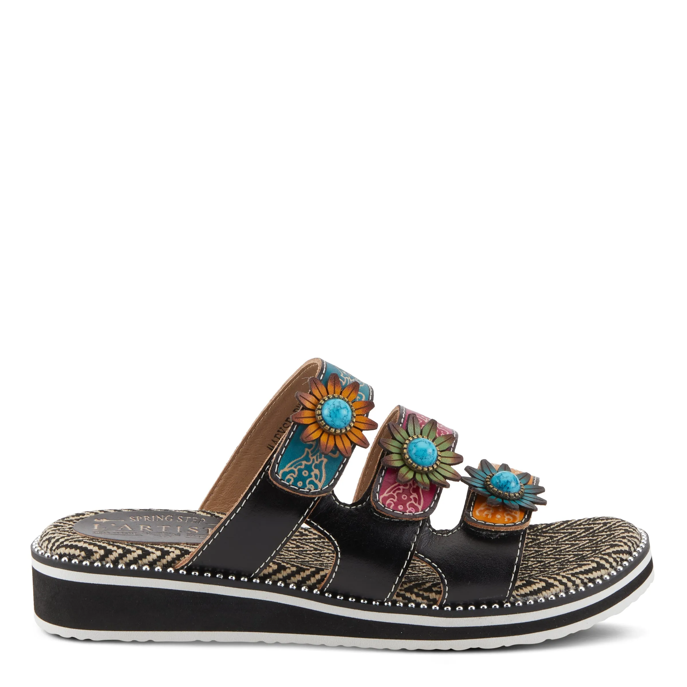 Spring Step Shoes  L'Artiste Maryse Sandals Women’s Leather Slide