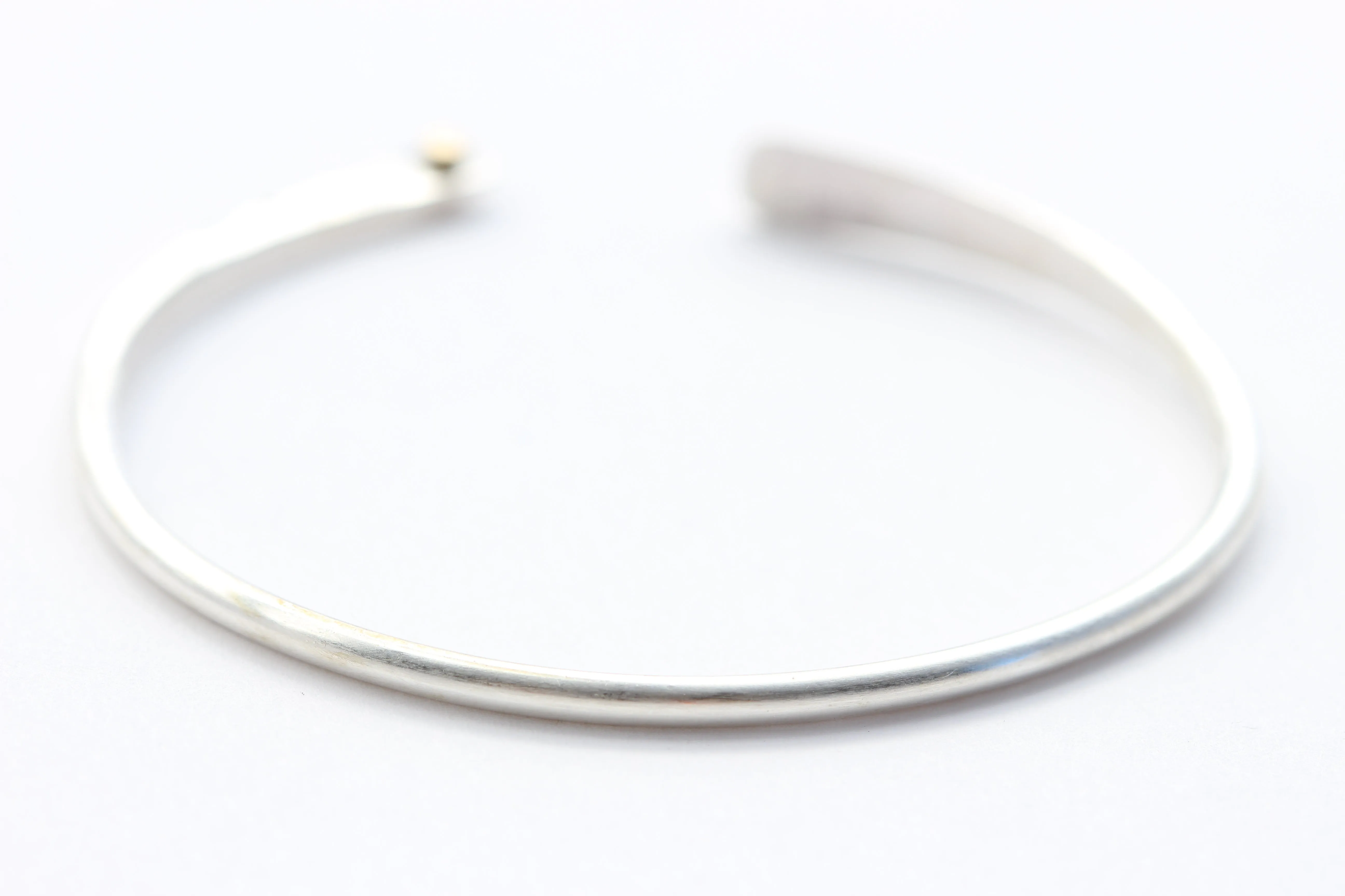 Sterling Silver Bracelet with 14k Gold