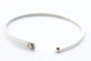 Sterling Silver Bracelet with 14k Gold