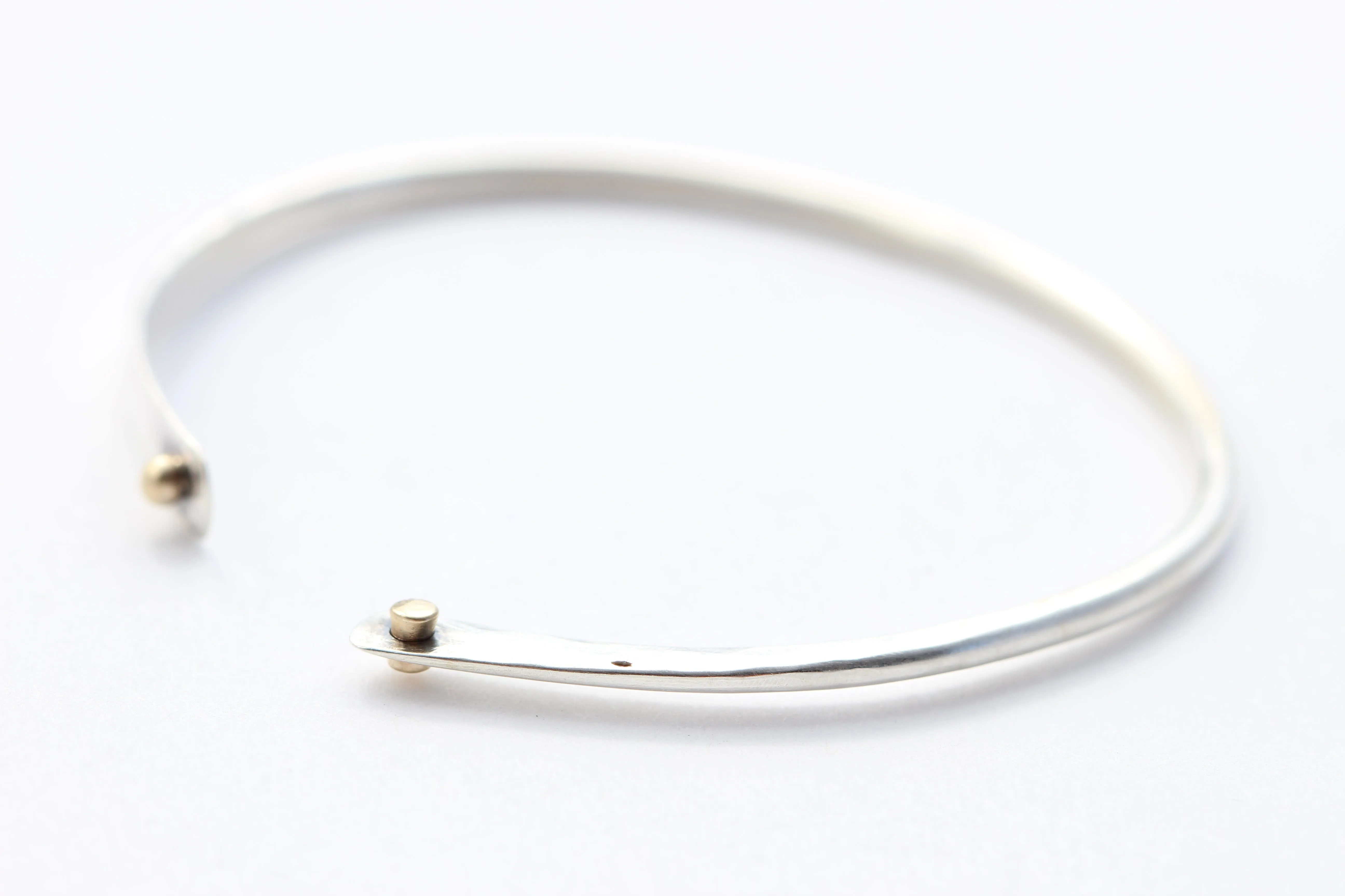 Sterling Silver Bracelet with 14k Gold
