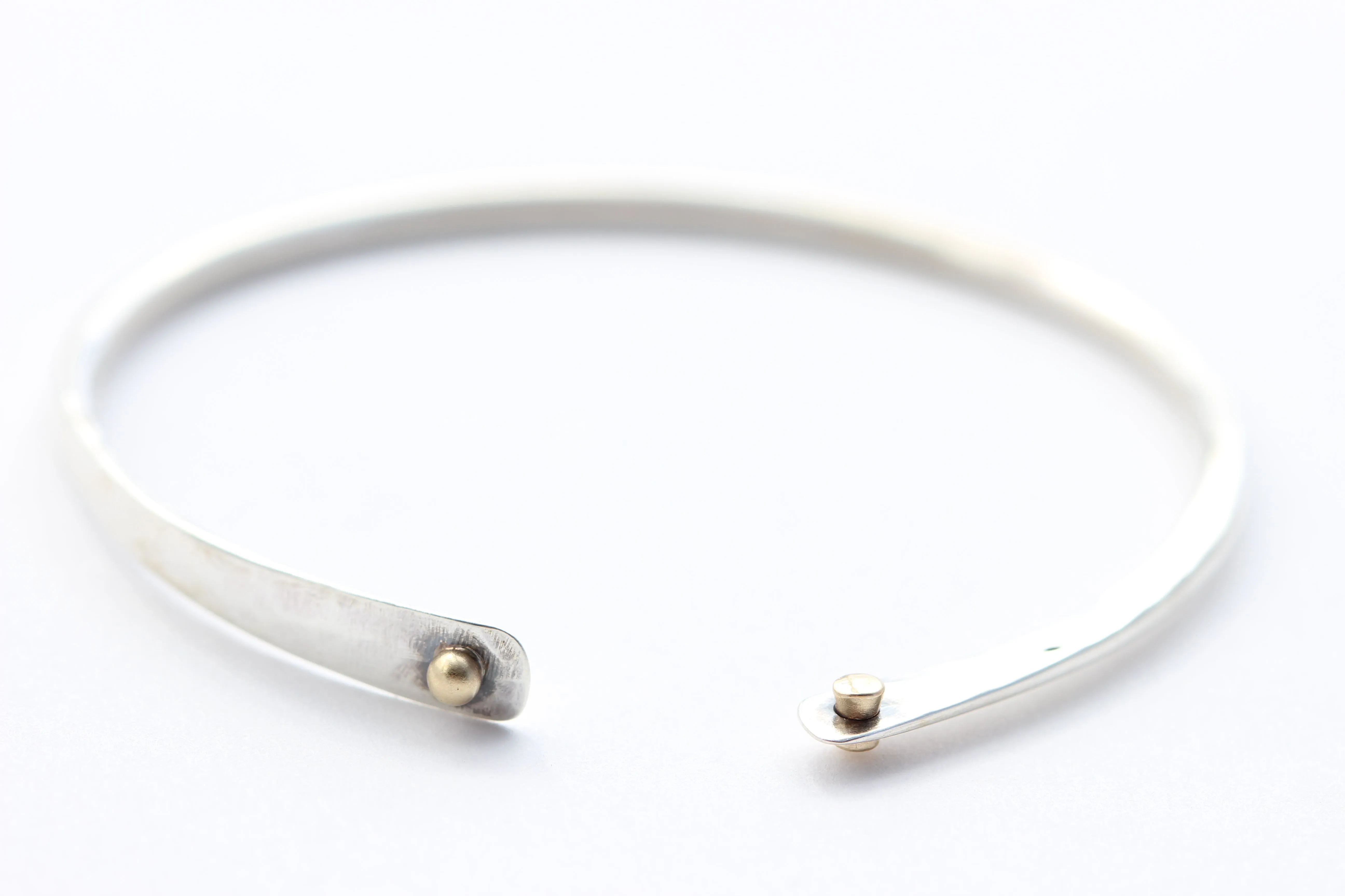 Sterling Silver Bracelet with 14k Gold
