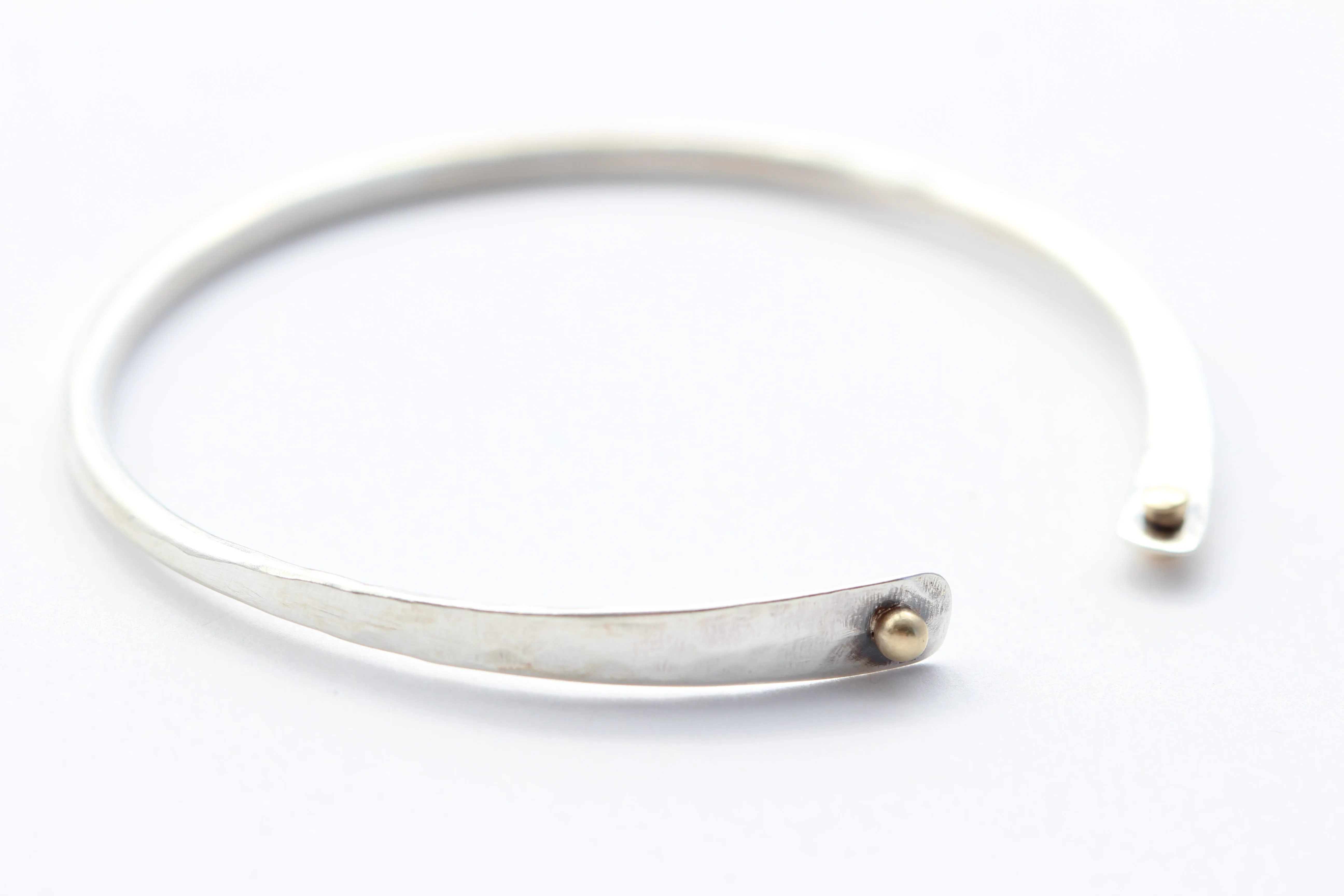 Sterling Silver Bracelet with 14k Gold