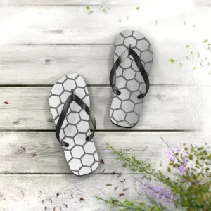 Stylish Gray Hexagon Flip Flops for Chic Summer Looks