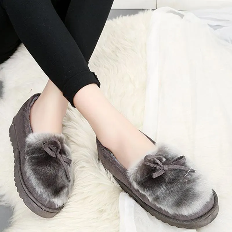 Suede Flat Heel Daily Warm Shoes