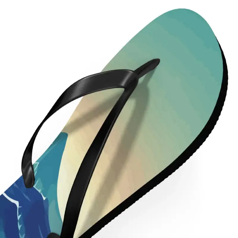 Sun Soaked Unisex Flip Flops for Summer Fun