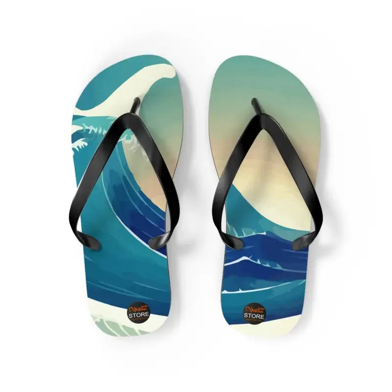 Sun Soaked Unisex Flip Flops for Summer Fun