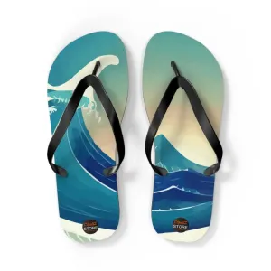 Sun Soaked Unisex Flip Flops for Summer Fun