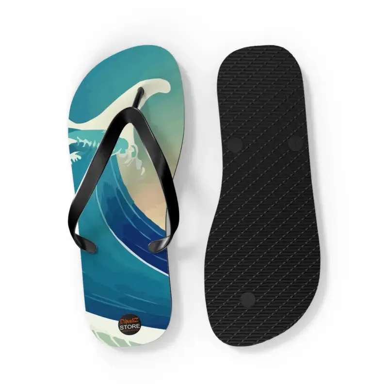 Sun Soaked Unisex Flip Flops for Summer Fun