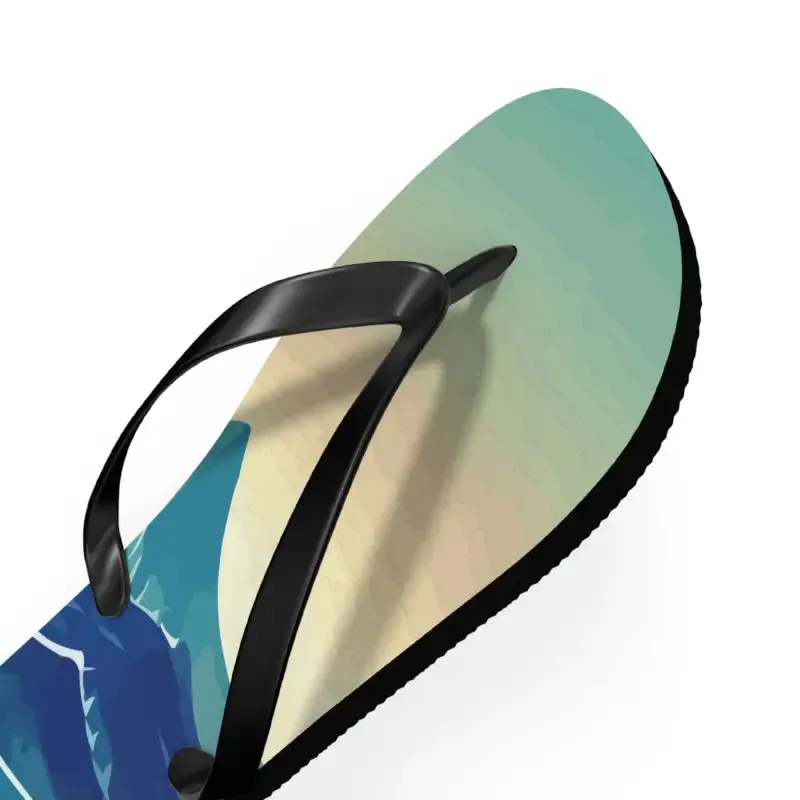 Sun Soaked Unisex Flip Flops for Summer Fun