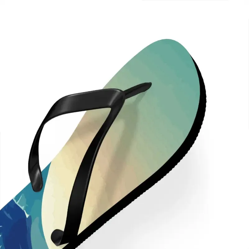 Sun Soaked Unisex Flip Flops for Summer Fun