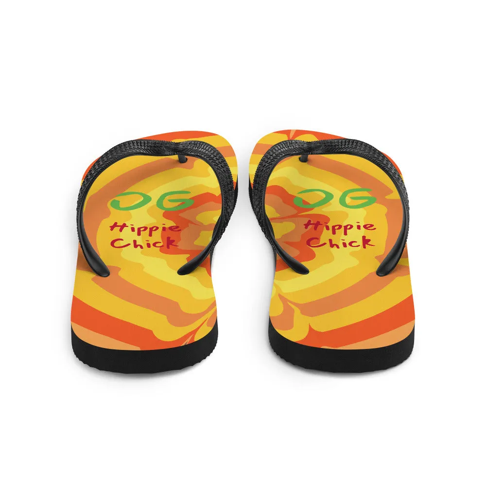 Sunny Flower Flip-Flops