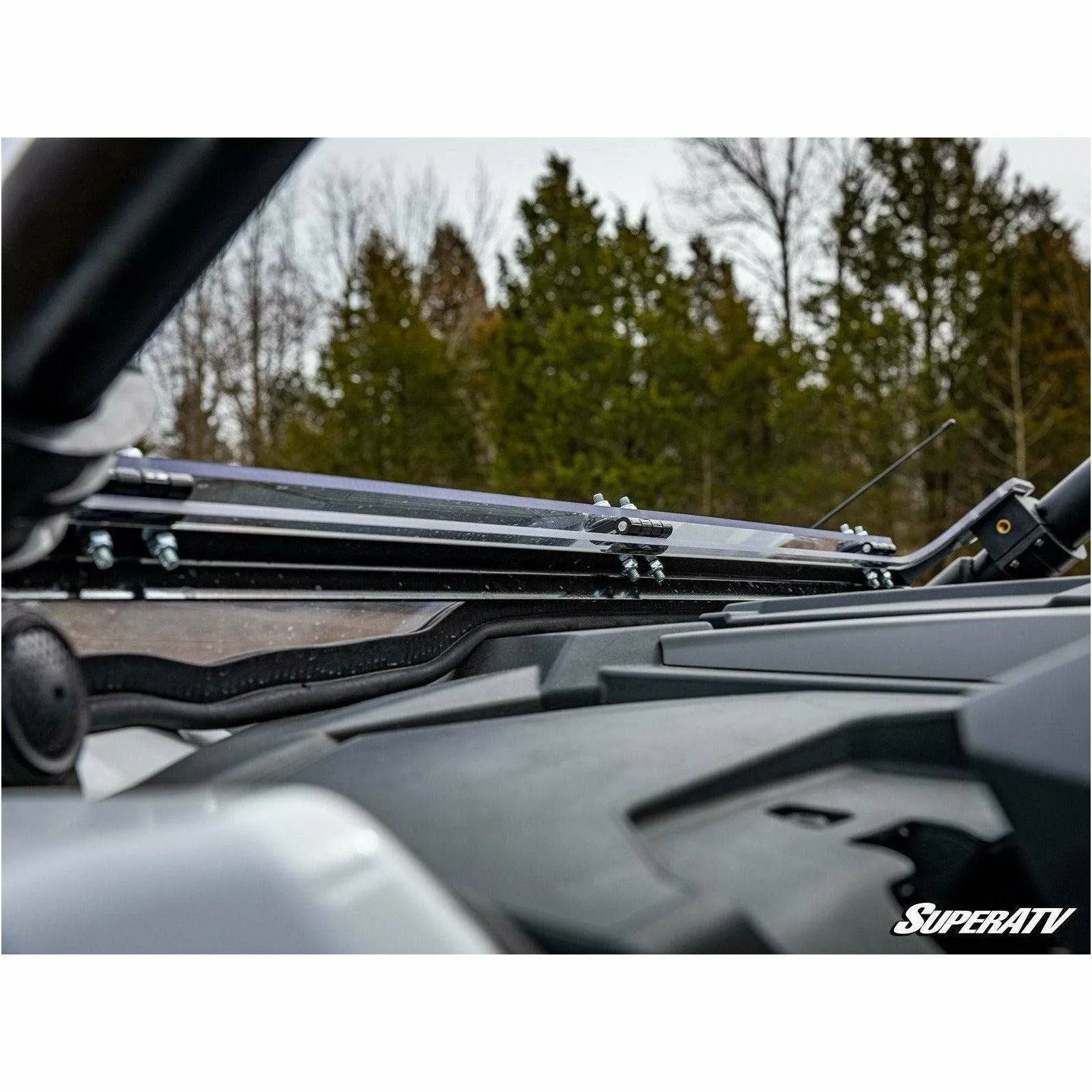 SuperATV Polaris RZR PRO XP Scratch Resistant Flip Down Windshield