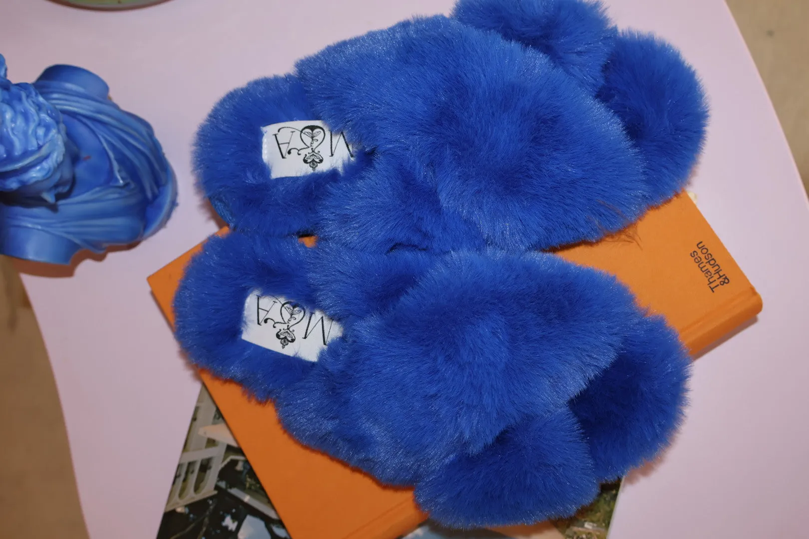 The Slippers in Cobalt
