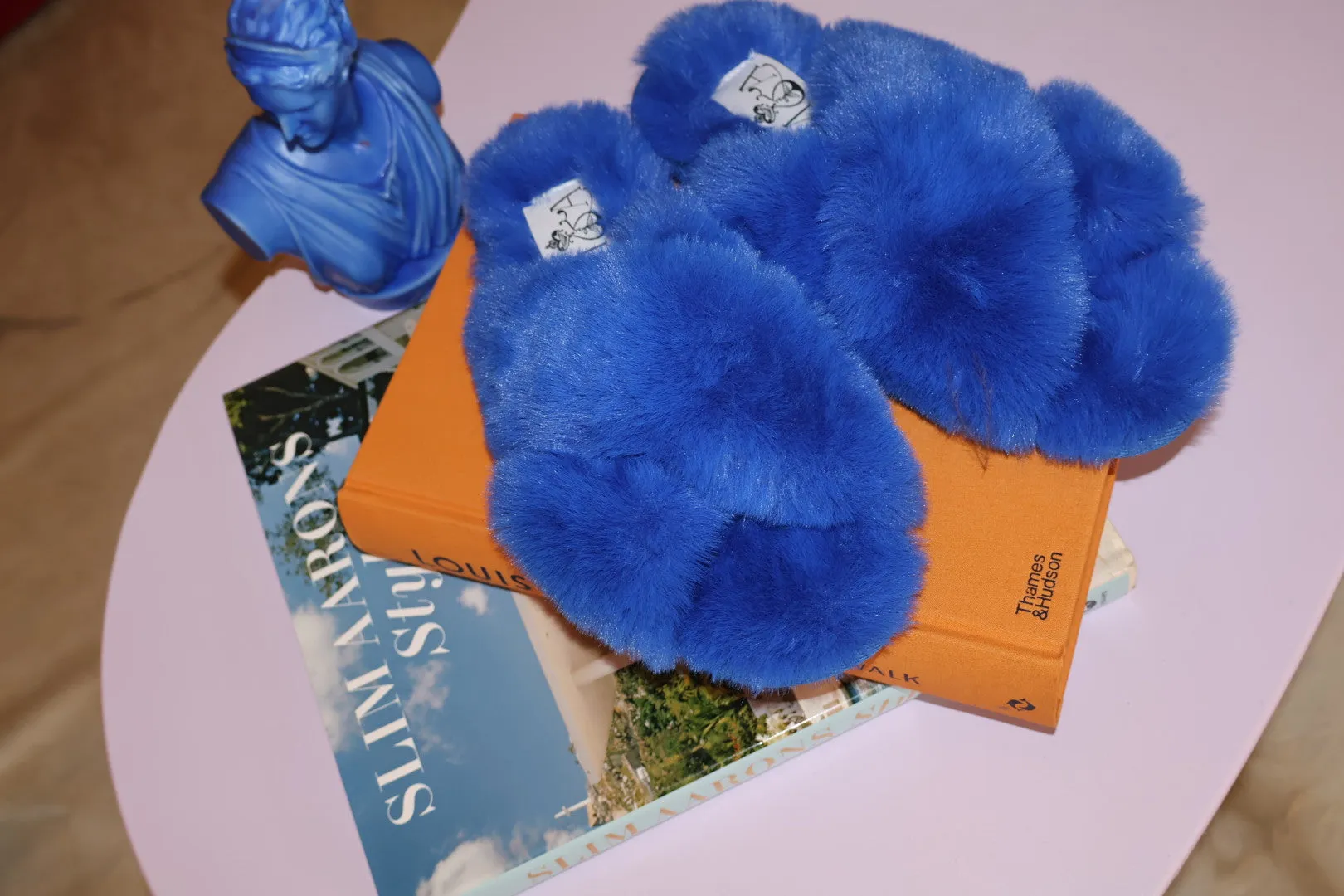 The Slippers in Cobalt