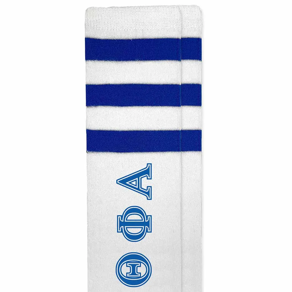 Theta Phi Alpha Printed Striped Knee High Socks