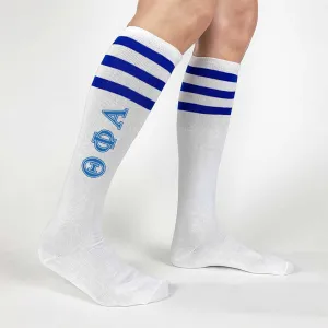 Theta Phi Alpha Printed Striped Knee High Socks