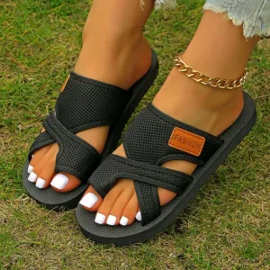 Toe Loop Flats Sandals