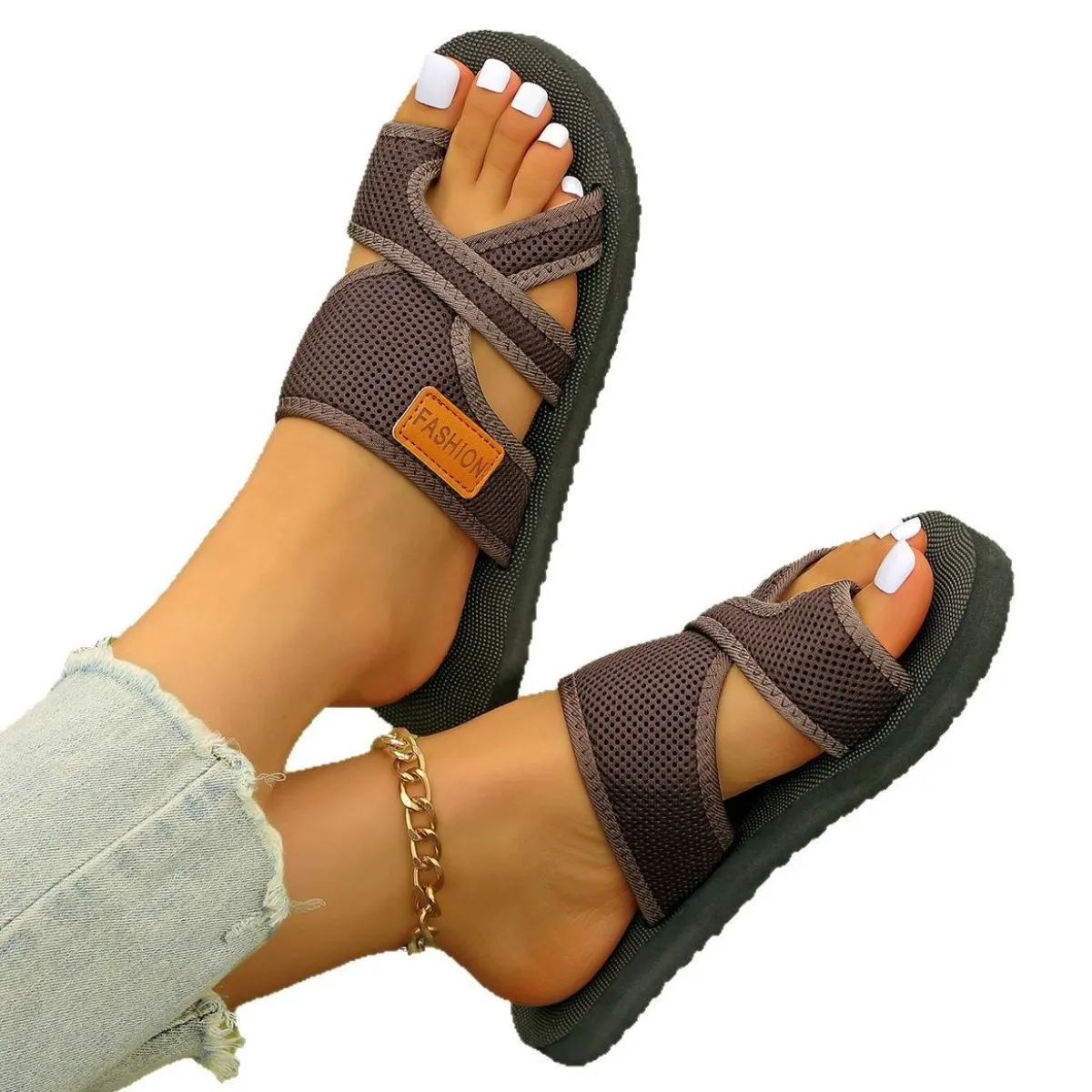 Toe Loop Flats Sandals