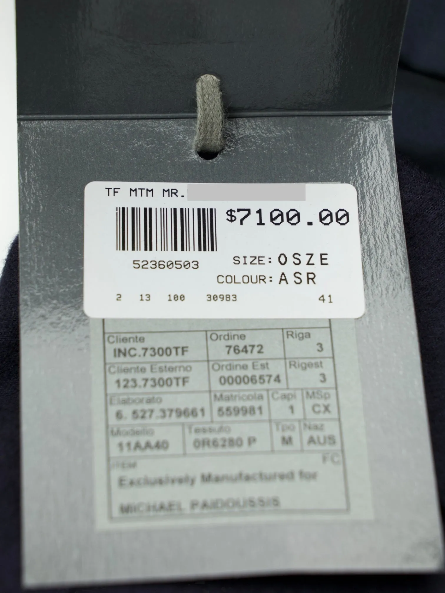 Tom Ford Navy Pure Cashmere Windsor Jacket
