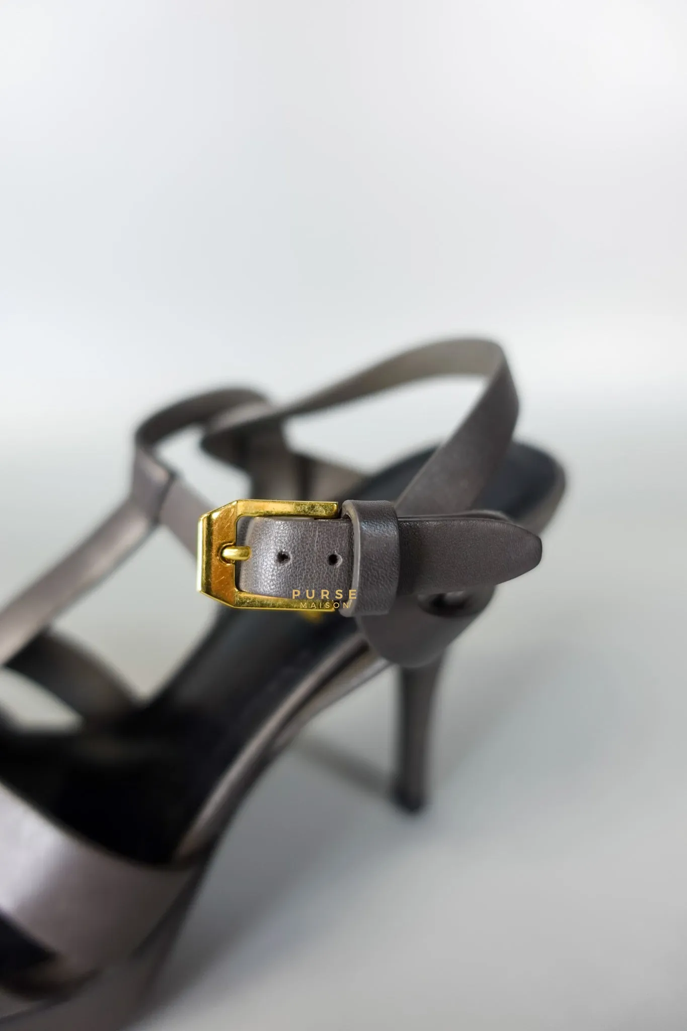 Tribute Platform Sandals Dark Gray Heels(Size 36EU 23cm)