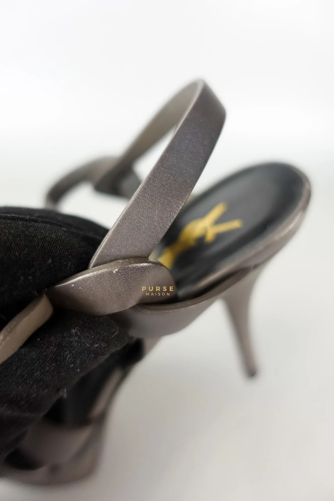 Tribute Platform Sandals Dark Gray Heels(Size 36EU 23cm)