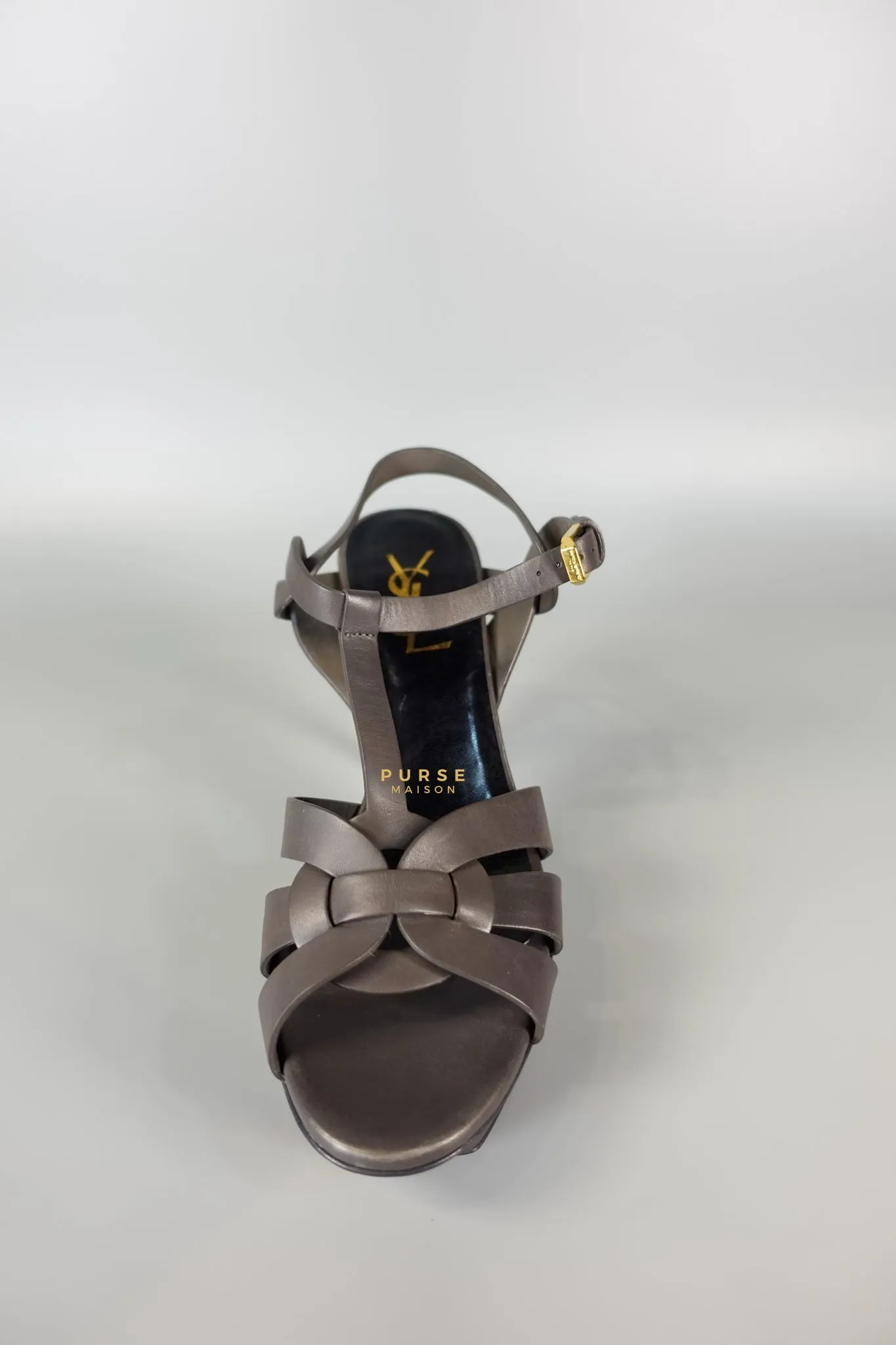 Tribute Platform Sandals Dark Gray Heels(Size 36EU 23cm)