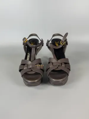 Tribute Platform Sandals Dark Gray Heels(Size 36EU 23cm)