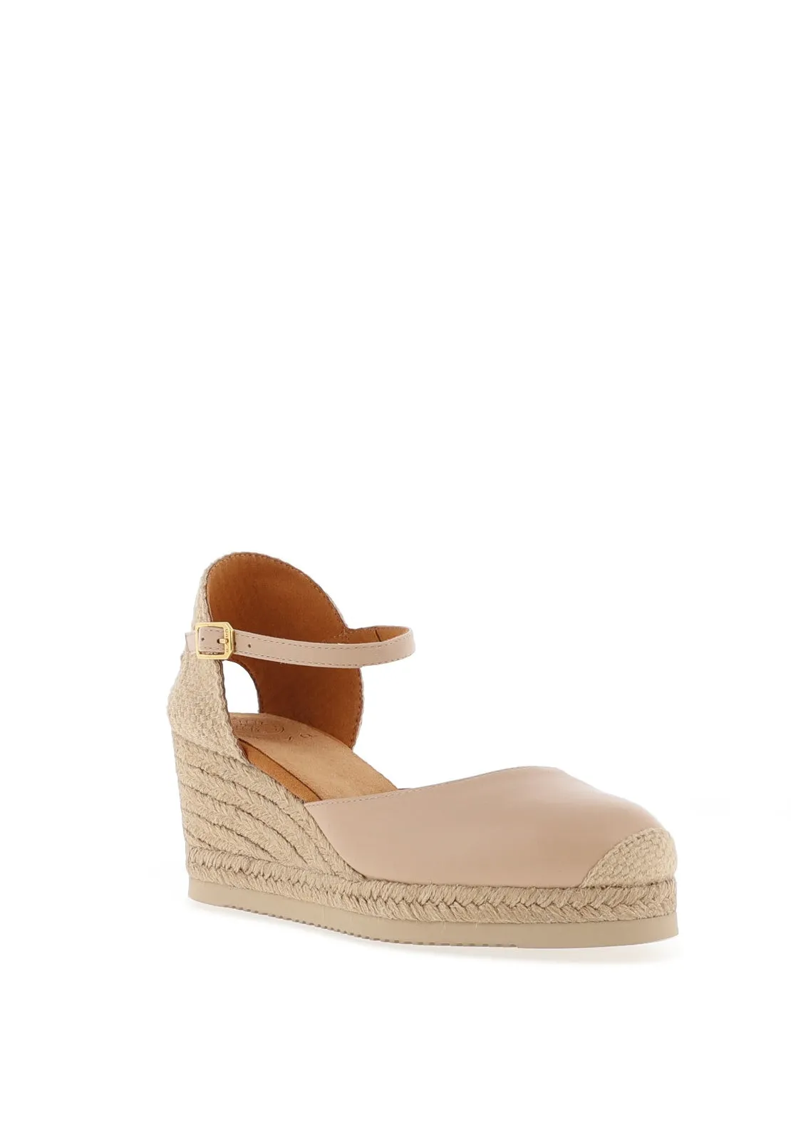 Unisa Caceres Espadrille Wedge Shoes, Skin