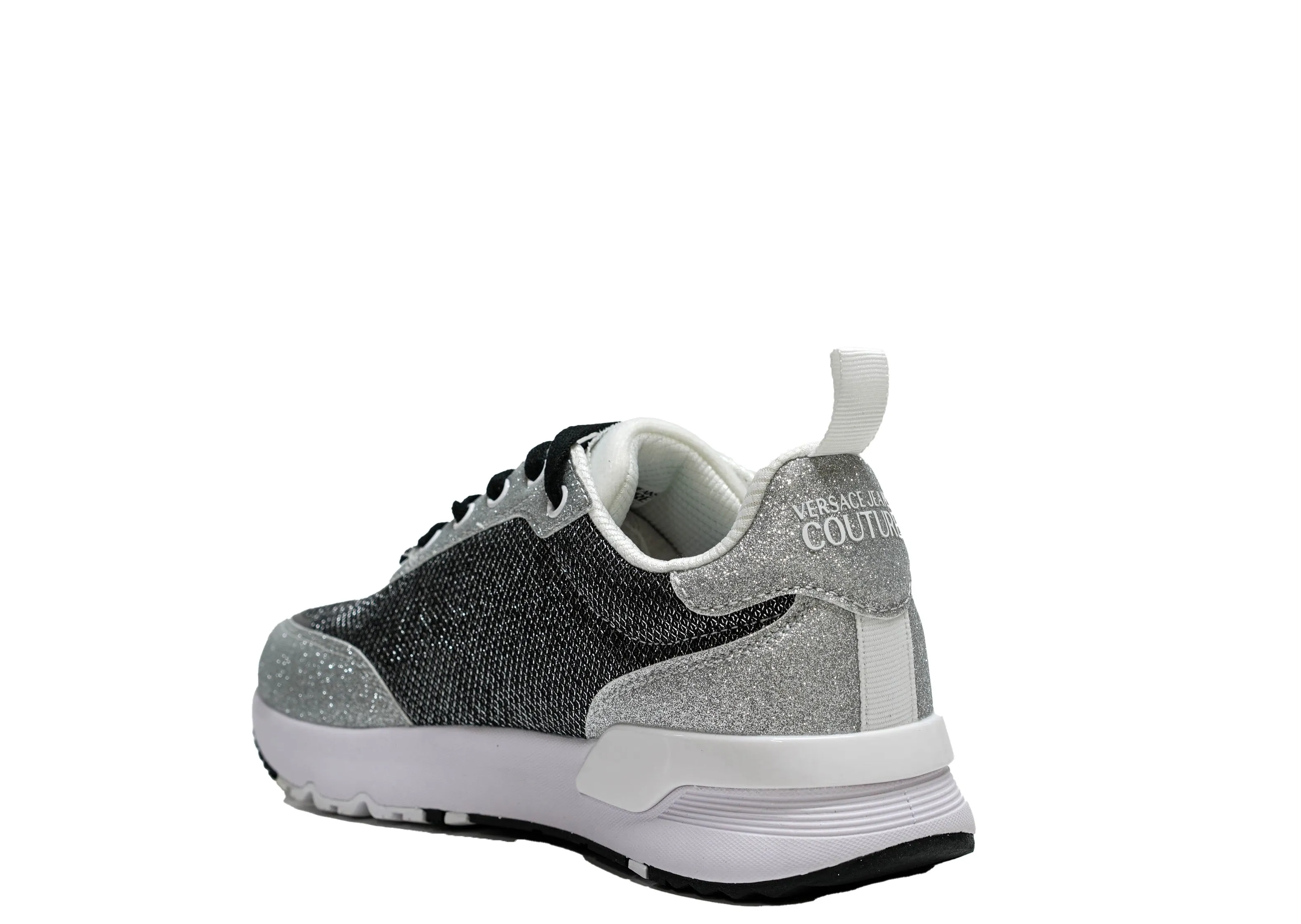 Versace Jeans Women's Black Mesh Sneaker 74VA3SA3 - 40% OFF