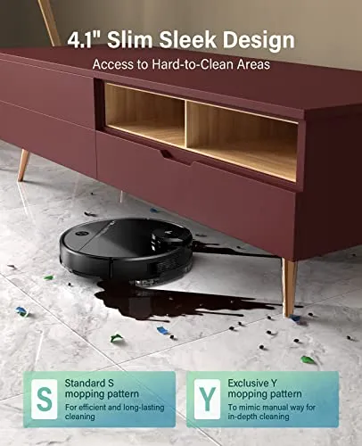 VIOMI V3 Max Robot Vacuum and Mop, 3 in 1, 300mins, 5200mAh, 2700Pa, Lidar Navigation Robotic Vacuum Cleaner, Smart Mapping, Self-Charge, 2.4G WiFi, Work with Alexa/Google, for Carpets and Pets