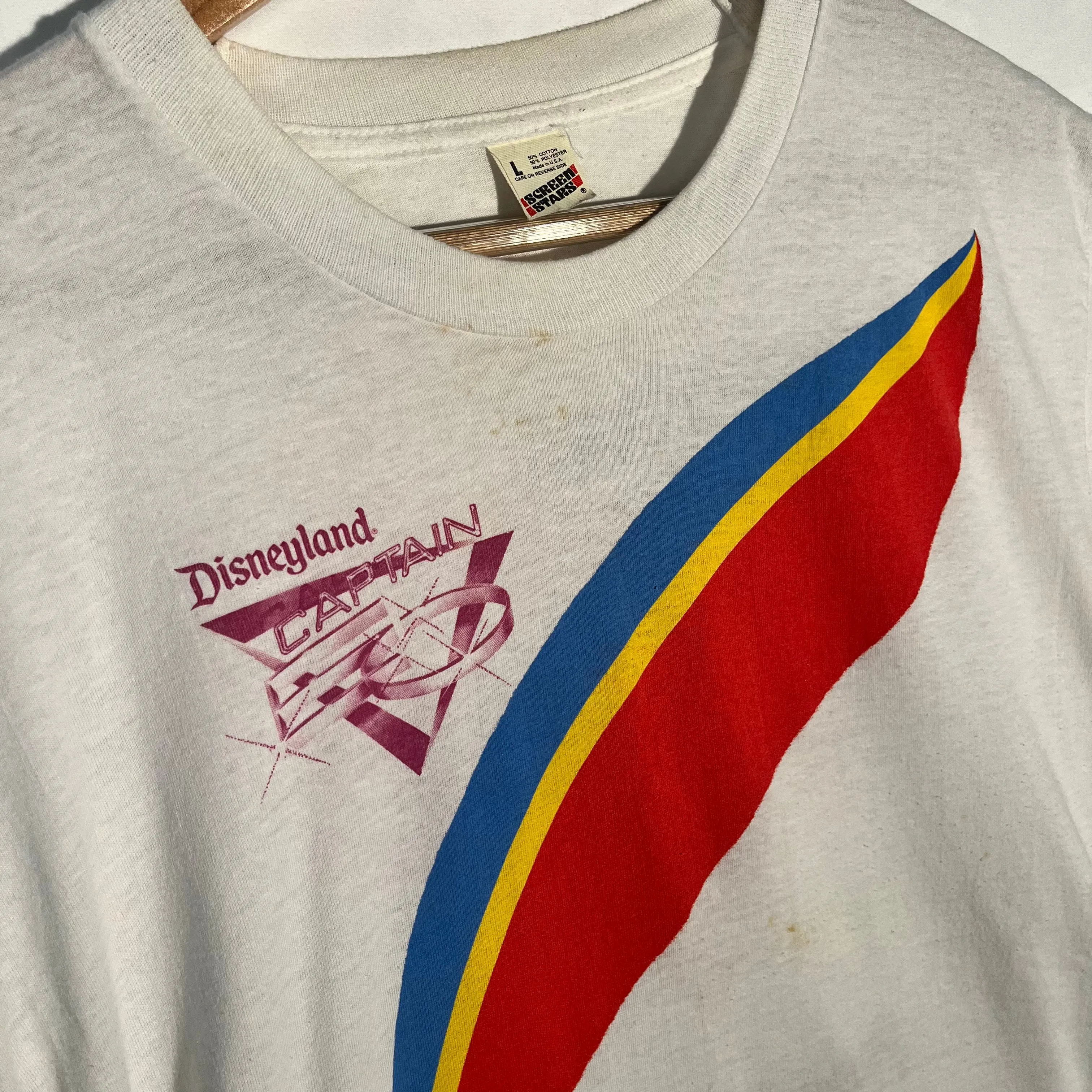 VTG '86 Captain EO Weekend Premier Disneyland Tee - White