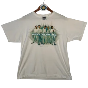 VTG 99' Backstreet Boys Millennium Album Cover Tee - White