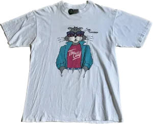 VTG Oneita '87 'The City' Cool Cat Tee - White