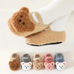 Warm And Soft - Fluffy Children's Slippers With Non - Slip Soles