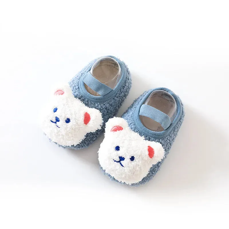 Warm And Soft - Fluffy Children's Slippers With Non - Slip Soles