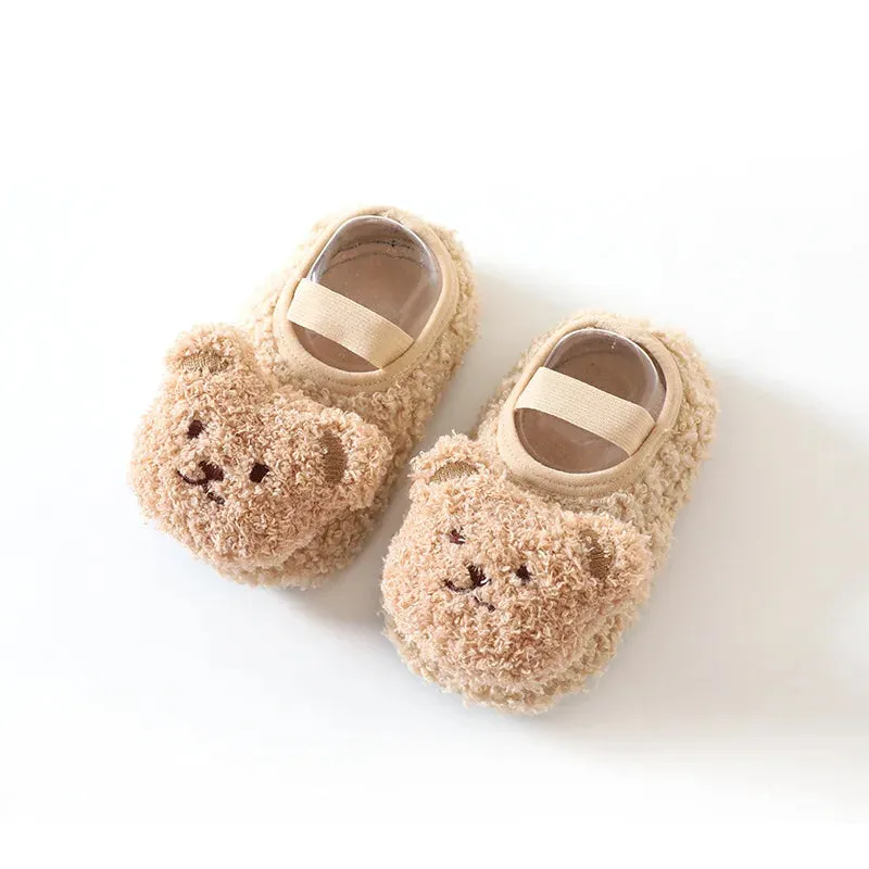 Warm And Soft - Fluffy Children's Slippers With Non - Slip Soles