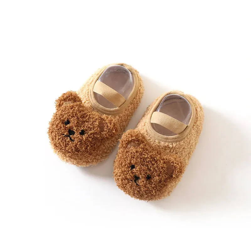 Warm And Soft - Fluffy Children's Slippers With Non - Slip Soles