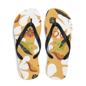 White Flowers Flip-Flops