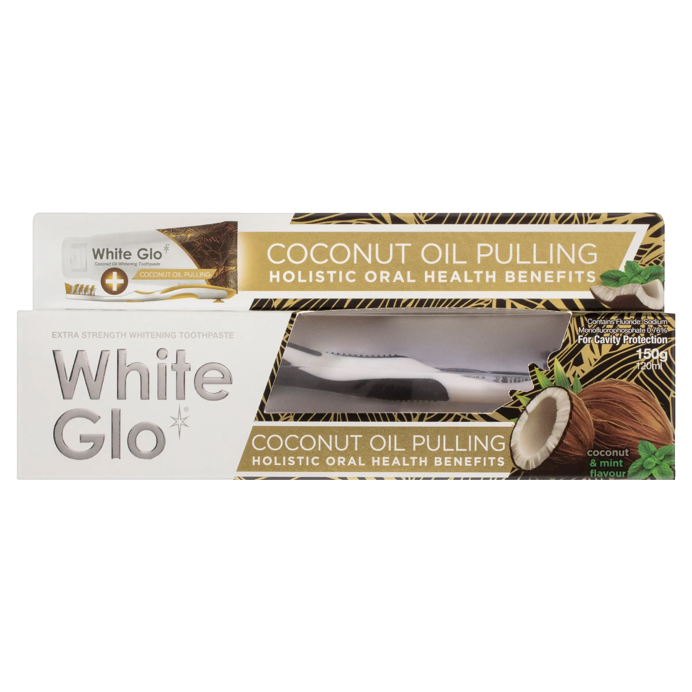 White Glo Coconut Oil Pulling Whitening Toothpaste