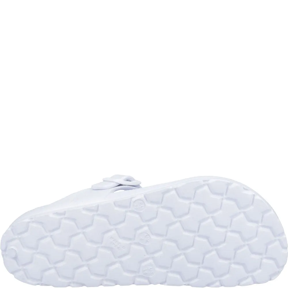 White Lizzie Toepost Sandals