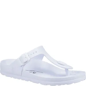 White Lizzie Toepost Sandals