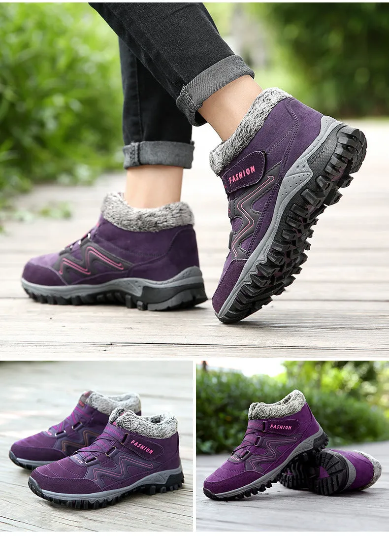 Winter warm and velvet thick couple shoes