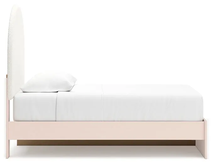 Wistenpine Twin Upholstered Panel Bed with Storage