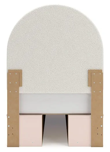 Wistenpine Twin Upholstered Panel Bed with Storage