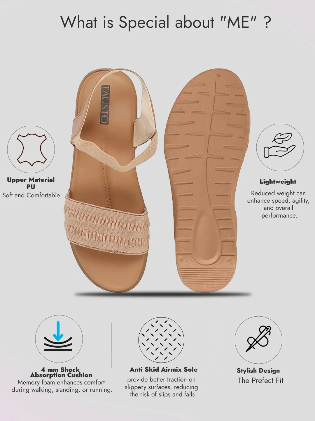 Women Camel Open Toe Platform Woven Design Slip On Sandals