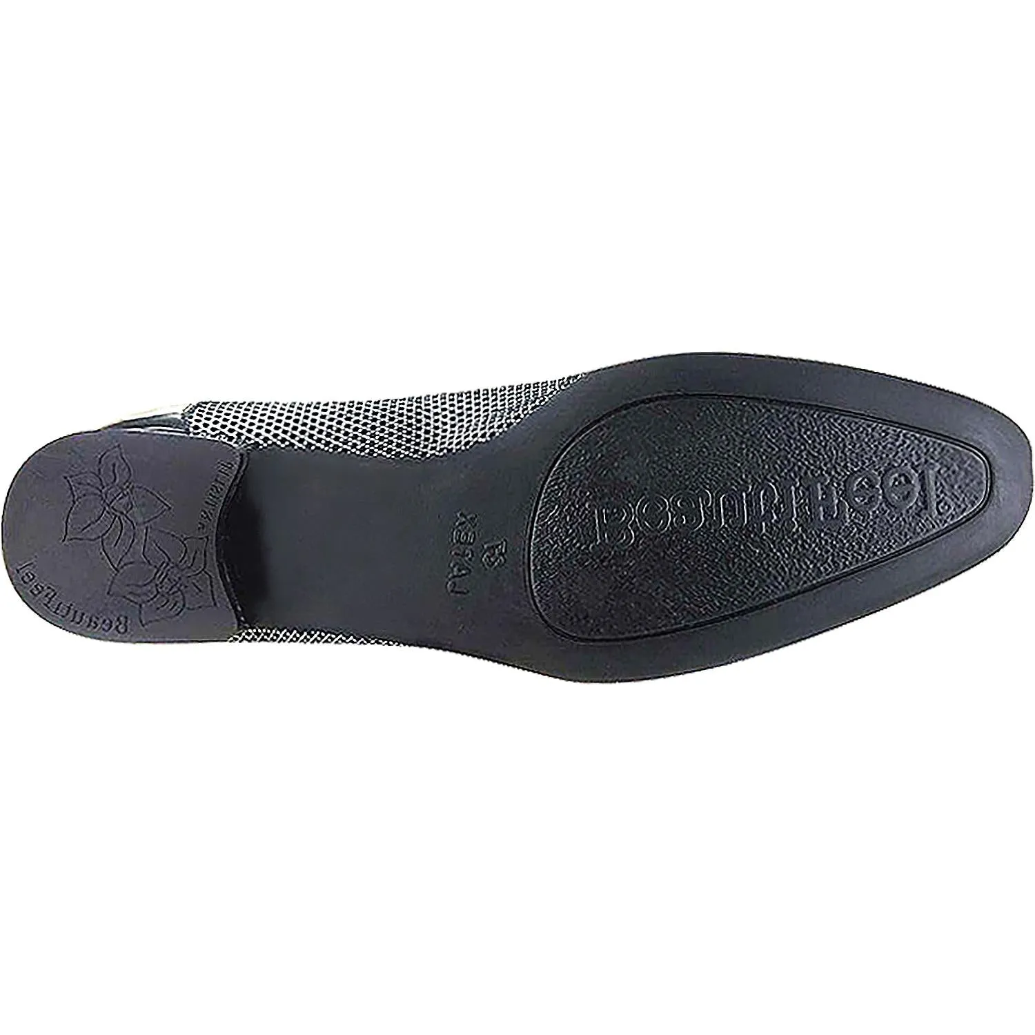 Women's BeautiFeel Myla Black/White Fine Mesh Suede