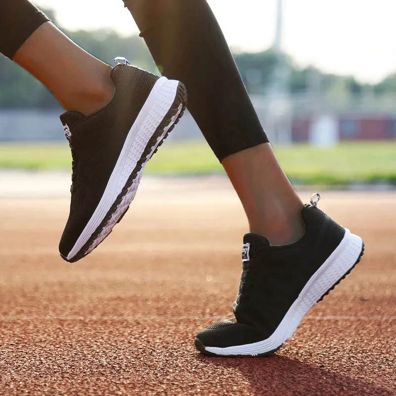 Women's Sneakers Casual Shoes Flats Air Mesh Breathable Trainers Ladies Shoes Female Sneakers Women Shoes Basket Tenis Feminino